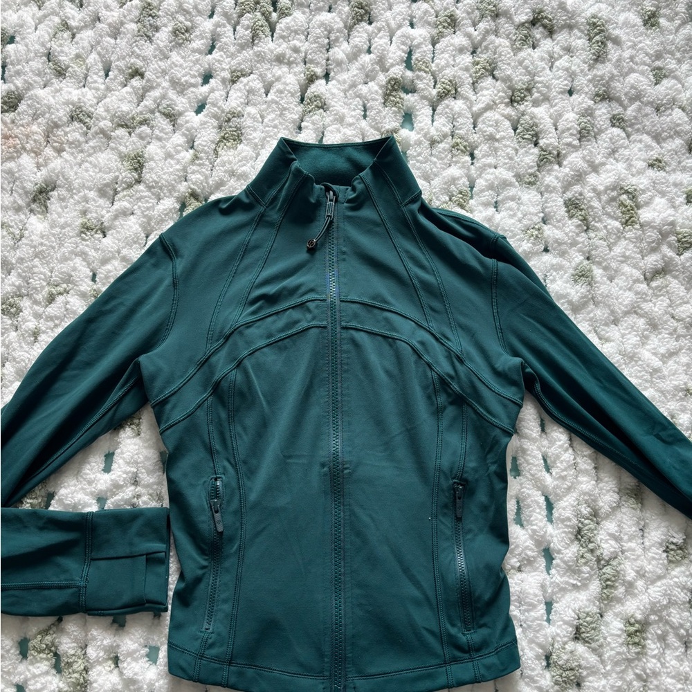 lululemon athletica Deep Green Cropped Define Jacket